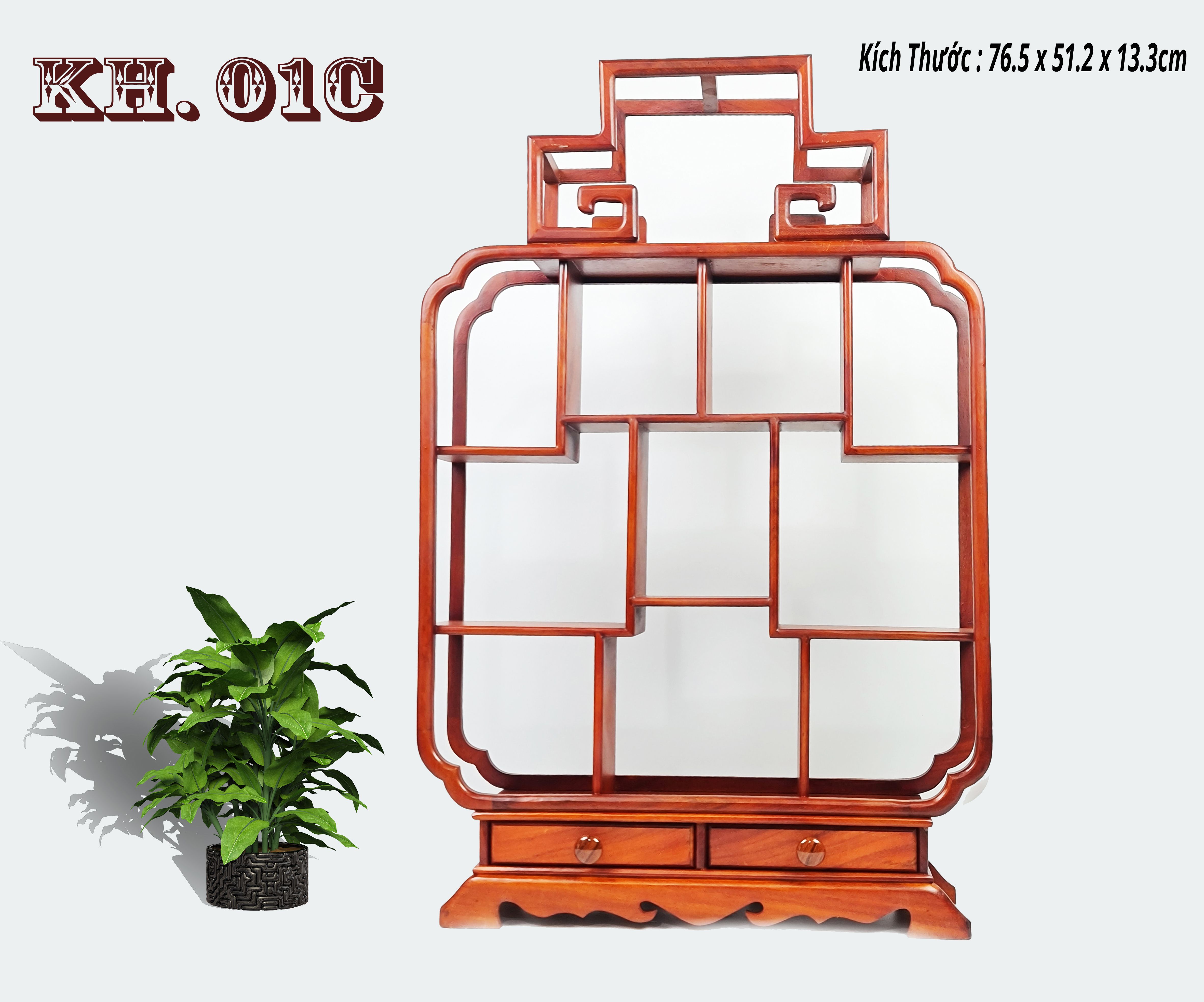 kệ trưng bày gỗ hương