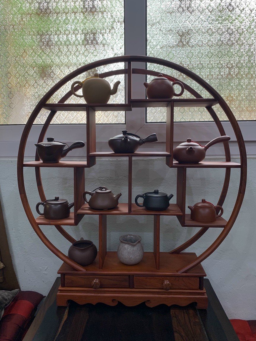 kệ trưng bày gỗ hương