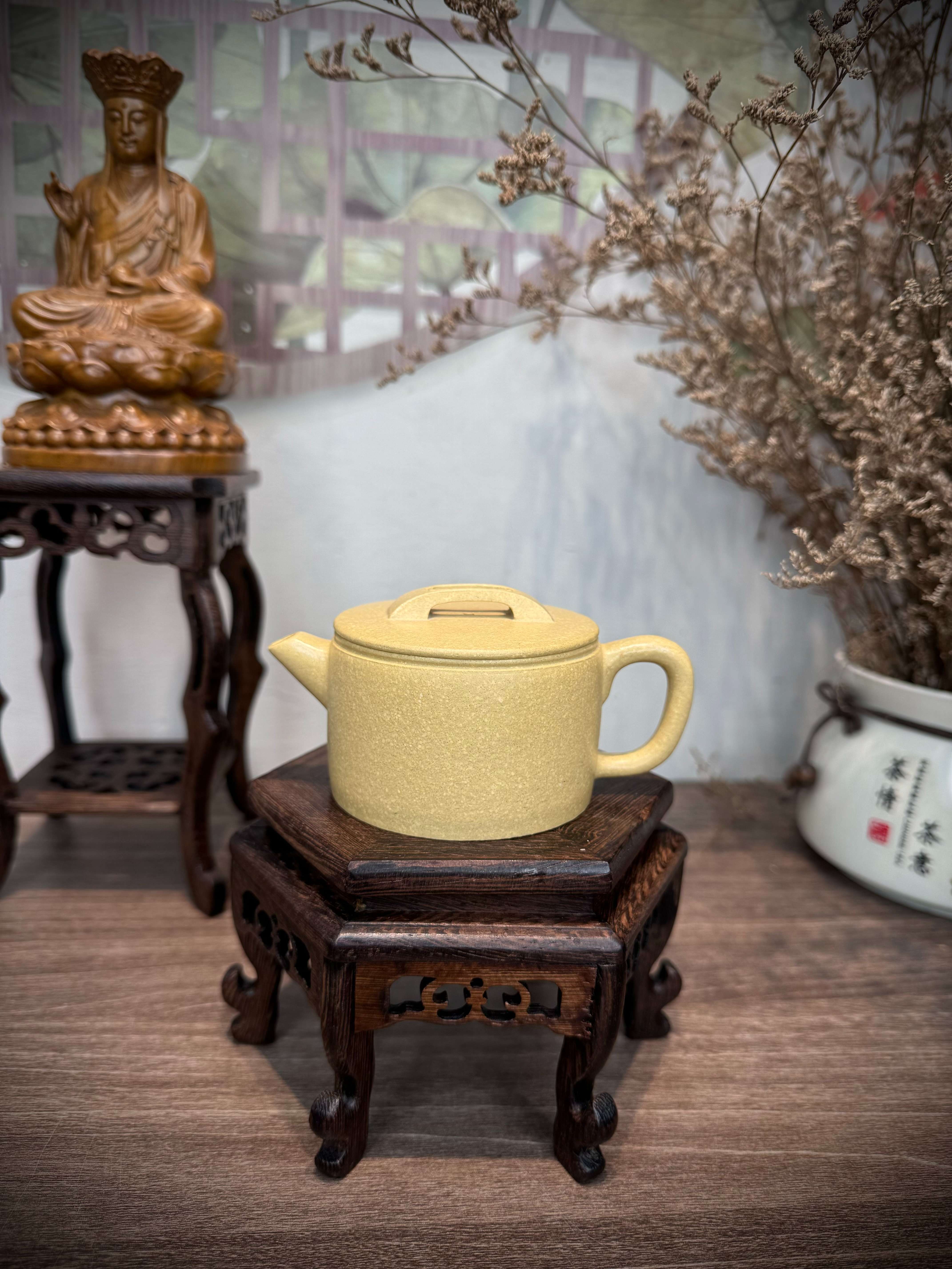 Ấm Hán Ngõa - Hoàng Kim Đoạn Nê - NN Chu Hiểu Hồng - Hàng Thủ Công - Lỗ Thoát: Nội Suy Khổng 140ml