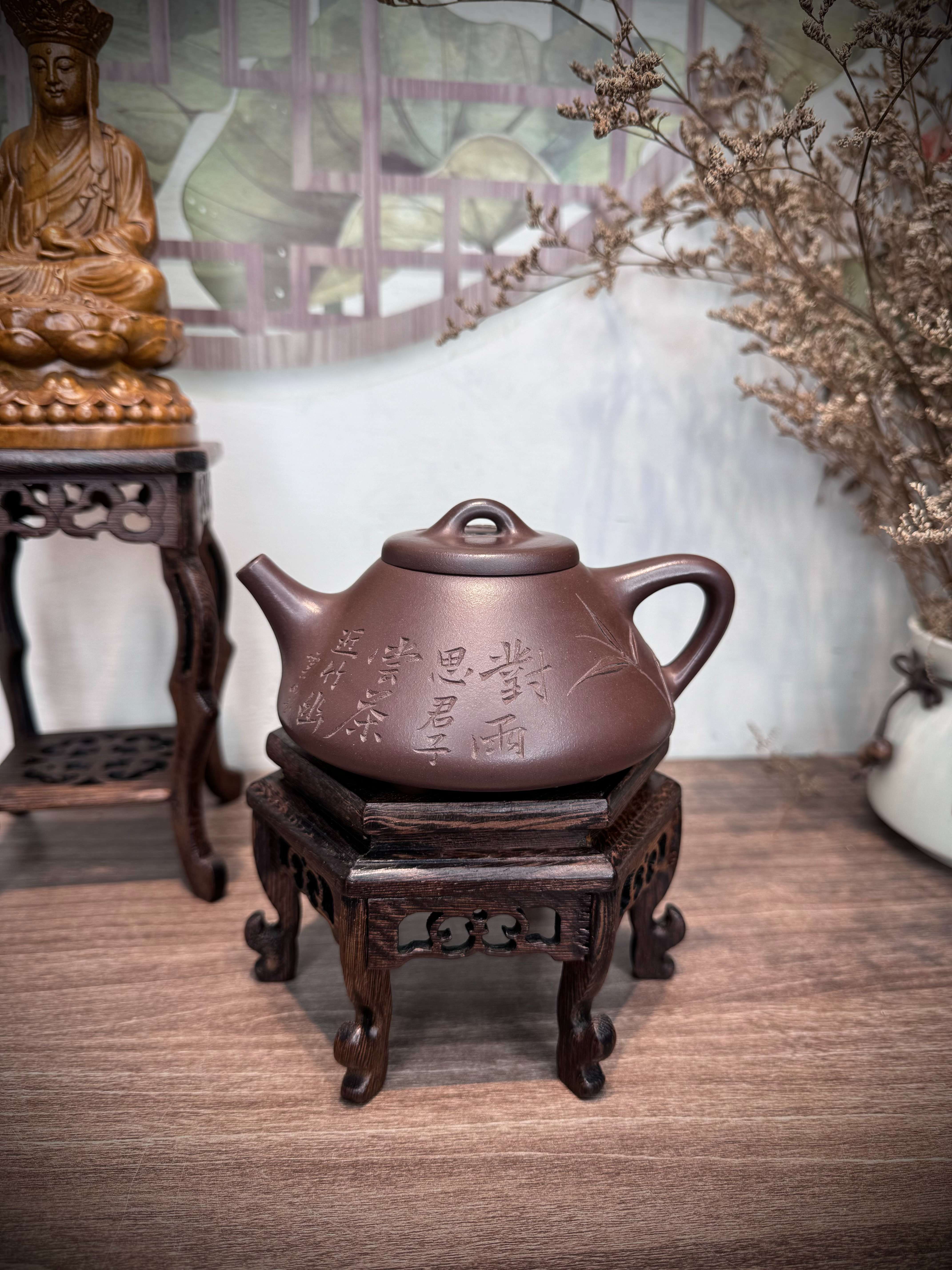 Ấm Thạch Biều Tử Nê - Hàng Thủ Công - NN Trang Tử Di - lỗ Thoát: 14 Lỗ - 270ml