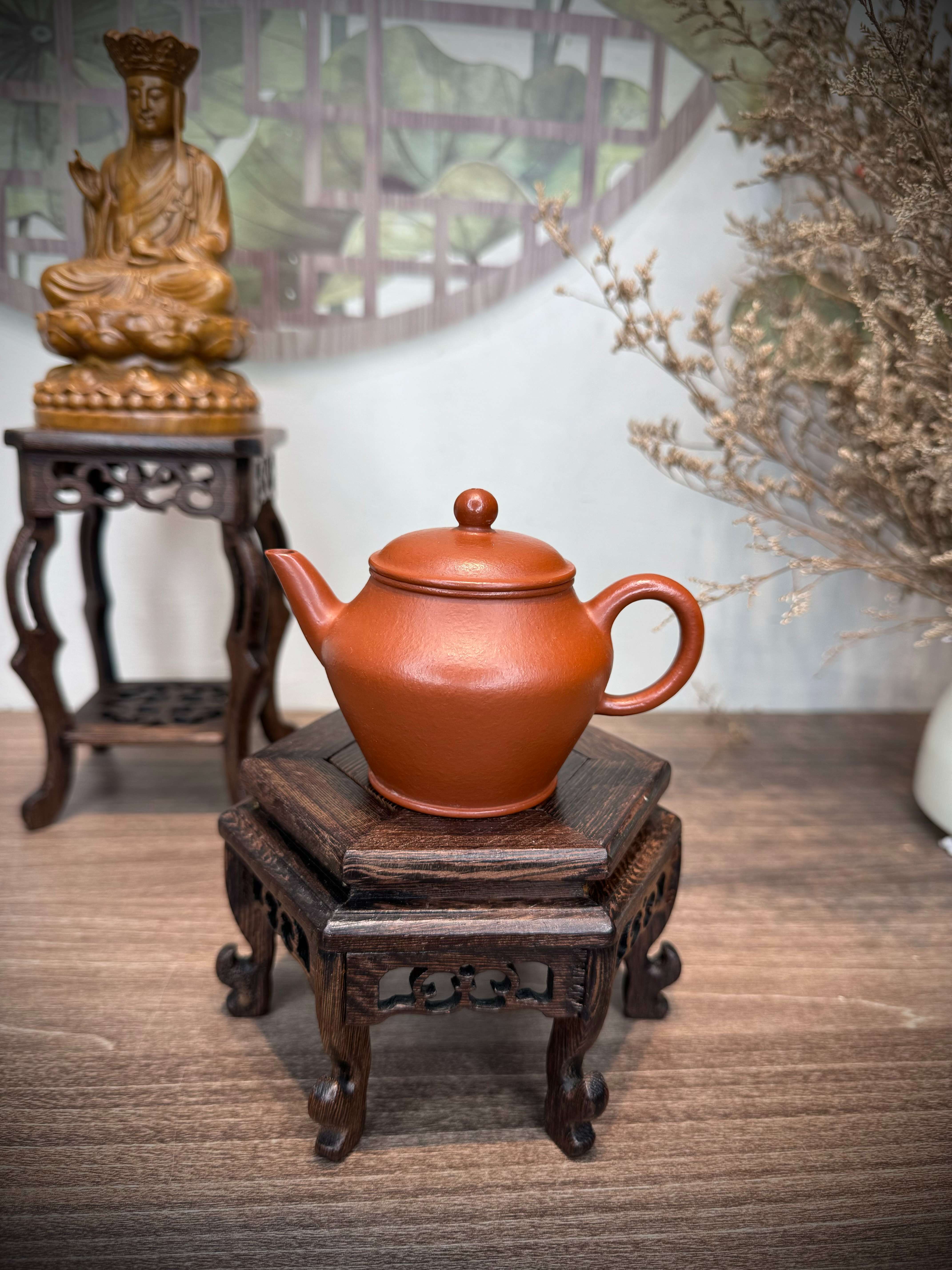 Ấm Thu Thủy - NN Phó Siêu - Chất Đất Giáng Pha Nê - Hàng Thủ Công - Lỗ Thoát: Nội Suy Khổng - 150ml