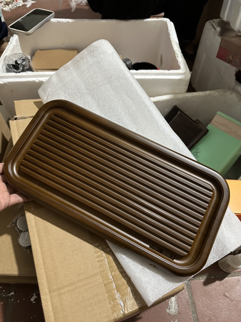 Khay trà gỗ kha , vân óc chó KT 40*20*3cm