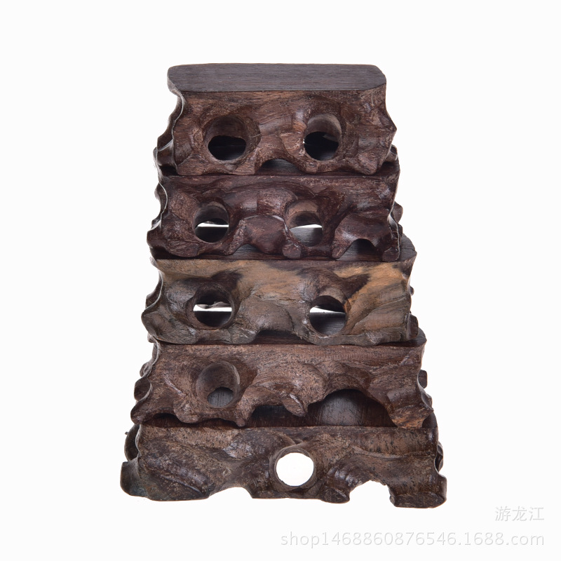 Đế kê ấm chén dễ cây  - KT: 4*10cm ( kích thước tự do ) - gỗ cánh gà