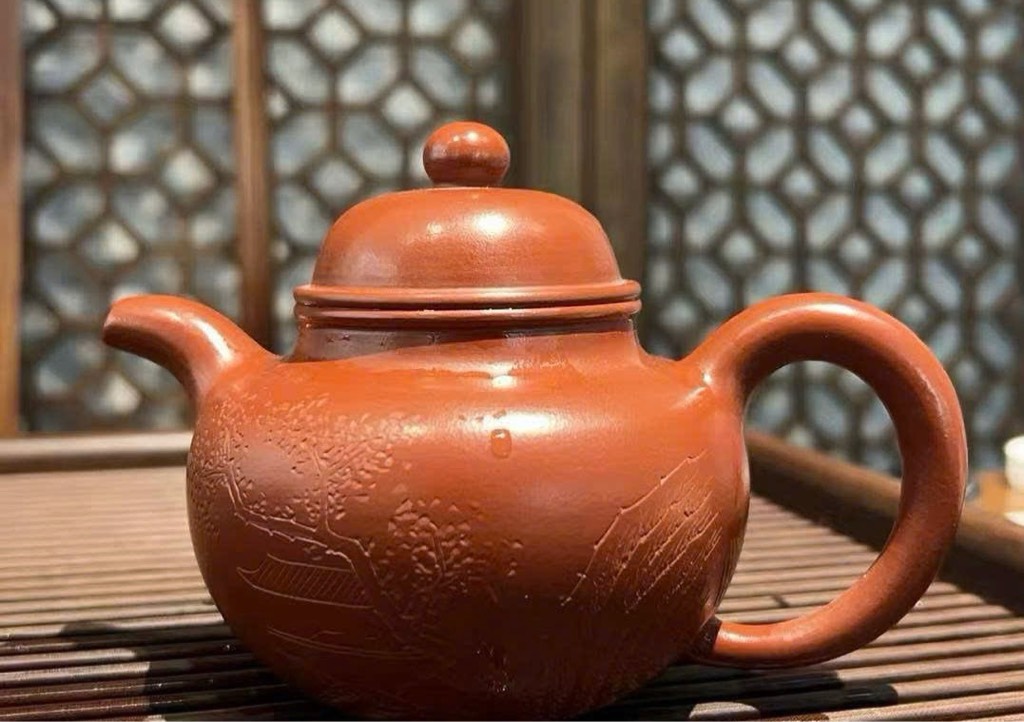 Ấm Xuyết Cầu - Chu Nê - NN Châu Lan - Dung tích 270ml - kt 15x10x10cm