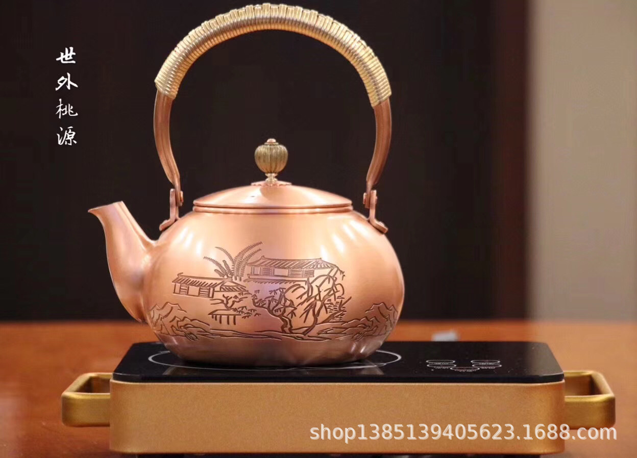 Ấm đồng nguyên chất - dung tích 1200ml