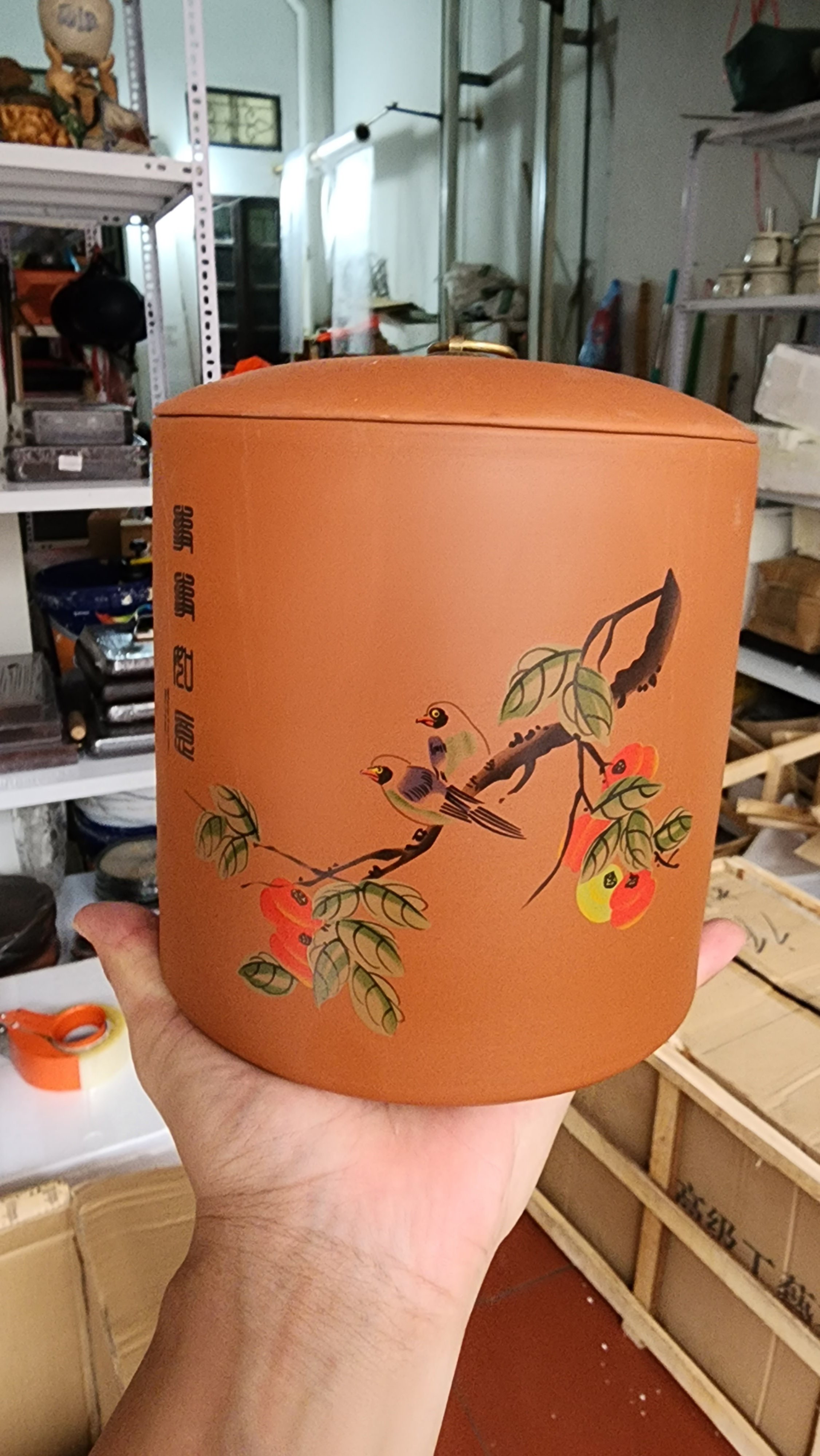 Hũ trà to  2500ml - 18x16x16cm