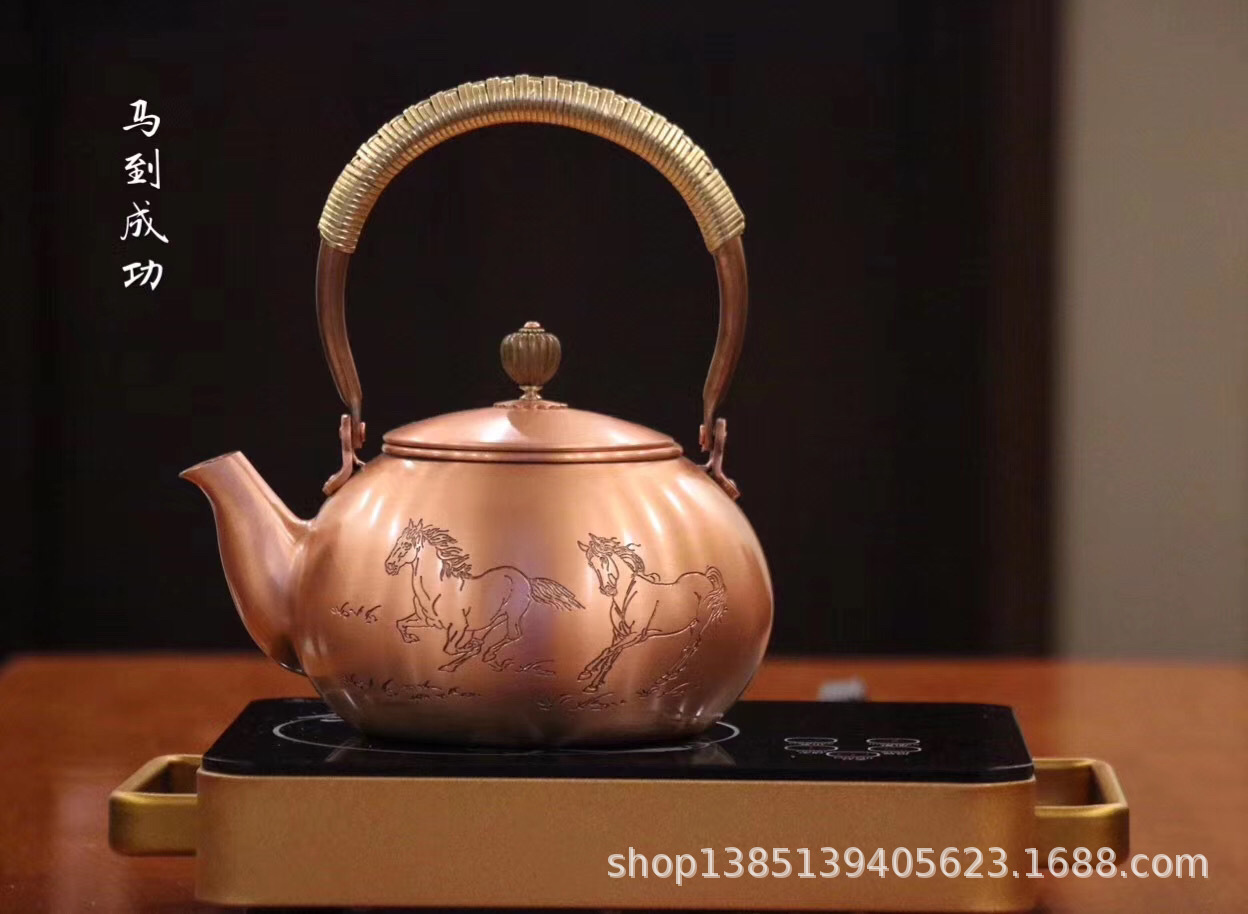Ấm đồng nguyên chất - dung tích 1200ml