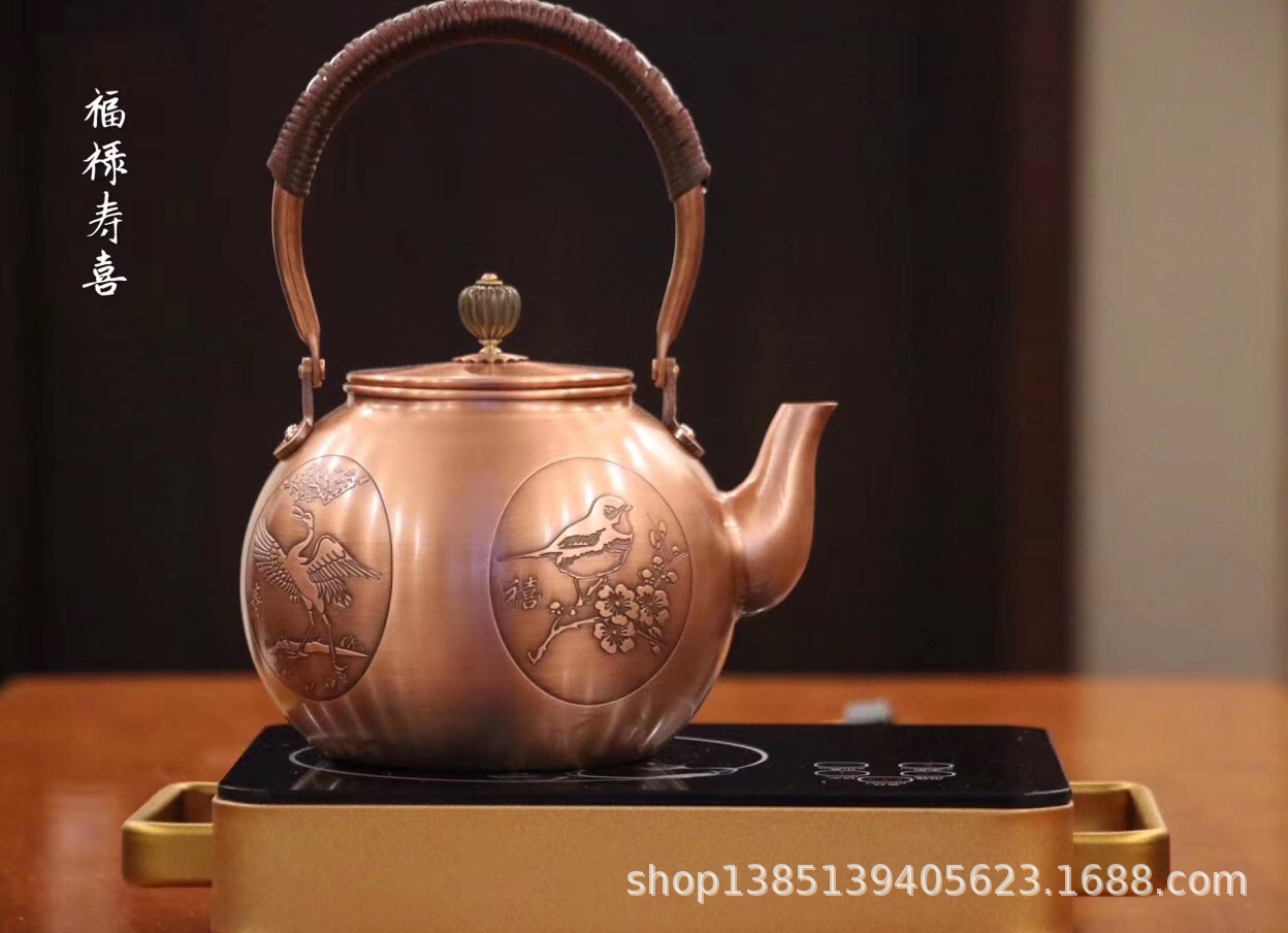 Ấm đồng nguyên chất - dung tích 1200ml