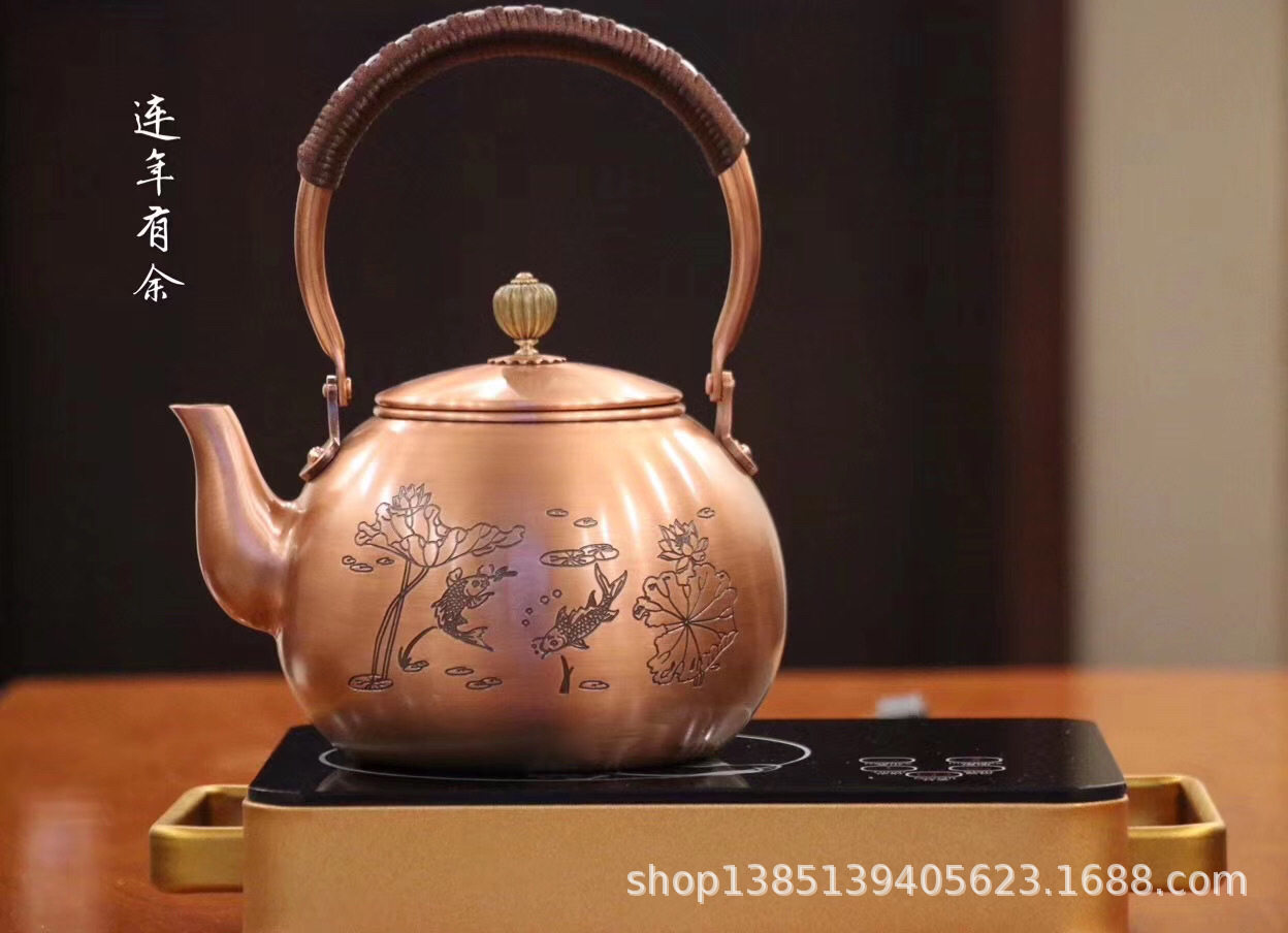 Ấm đồng nguyên chất - dung tích 1200ml