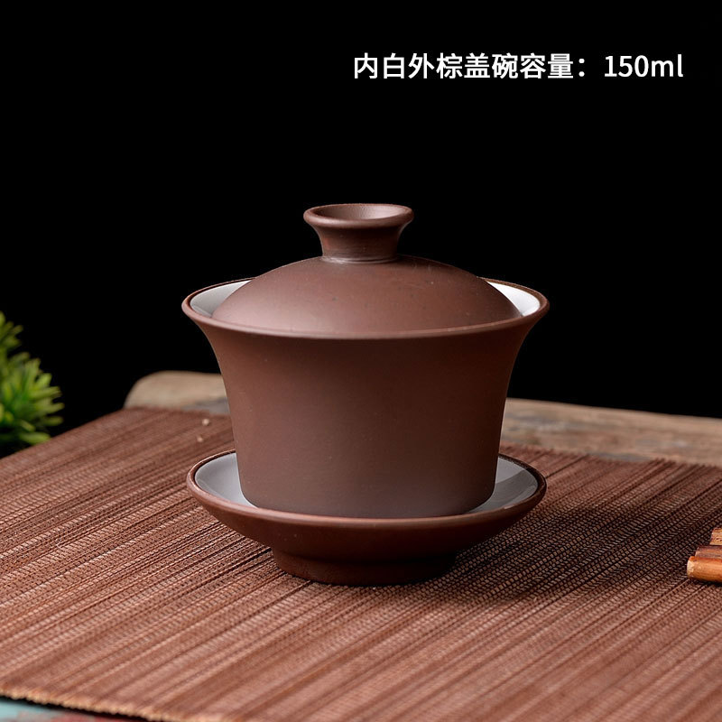 Chén khải gốm lòng trắng - 150ml
