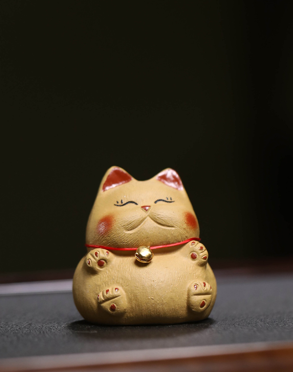 Pet trà - Mèo thần tài - Tử sa