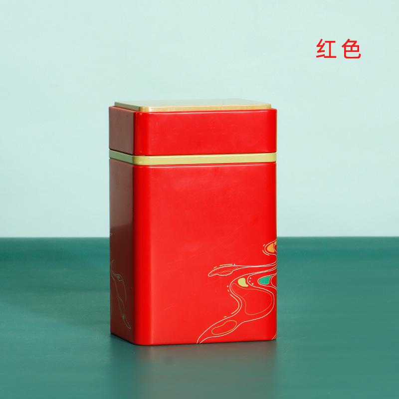 Hộp thiếc đựng trà  - KT 143*82*72mm - HT37