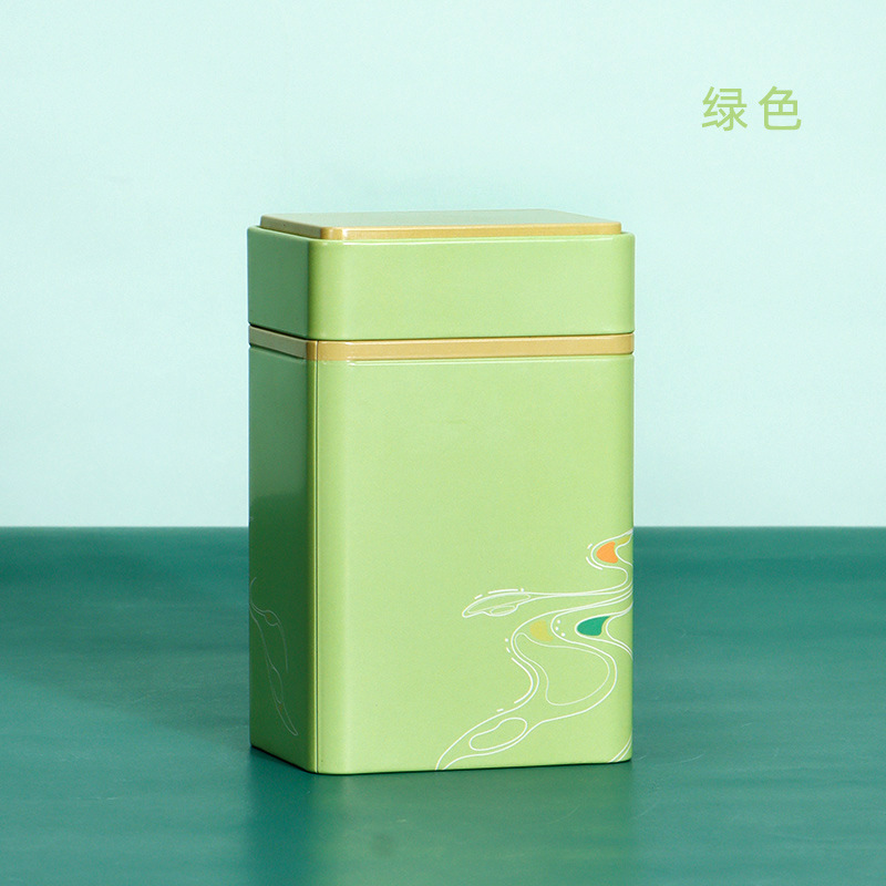 Hộp thiếc đựng trà  - KT 143*82*72mm - HT37