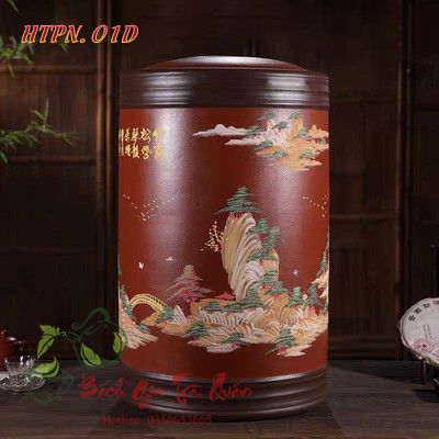 Hũ Đựng Các Dòng Trà Cỡ Lớn - HTPN02 - Màu Đỏ