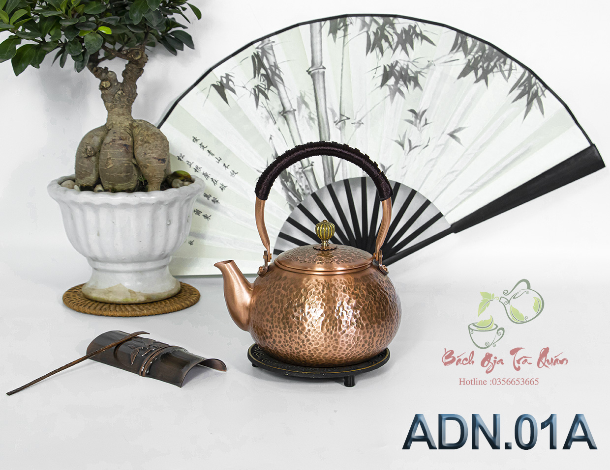 Ấm đồng nguyên chất - dung tích 1200ml