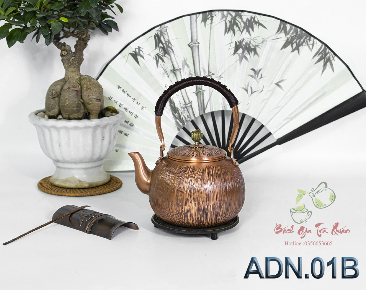 Ấm đồng nguyên chất - dung tích 1200ml