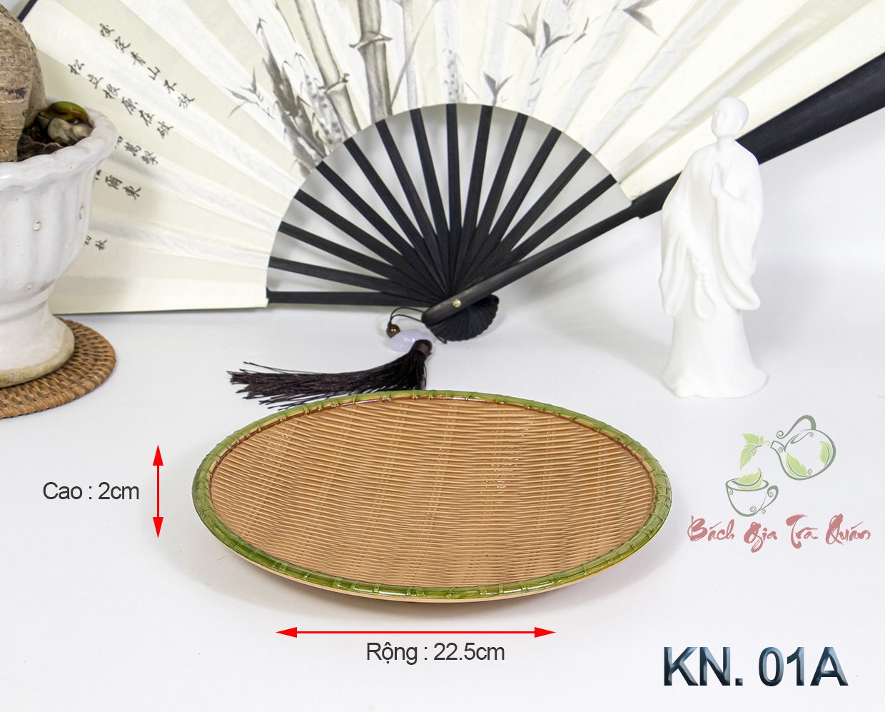 Khay nhựa giả mây tre