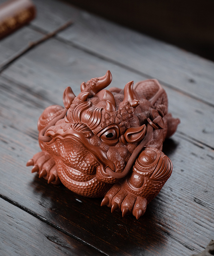 Pet trà thiềm thừ hạo chân - đại hồng bào