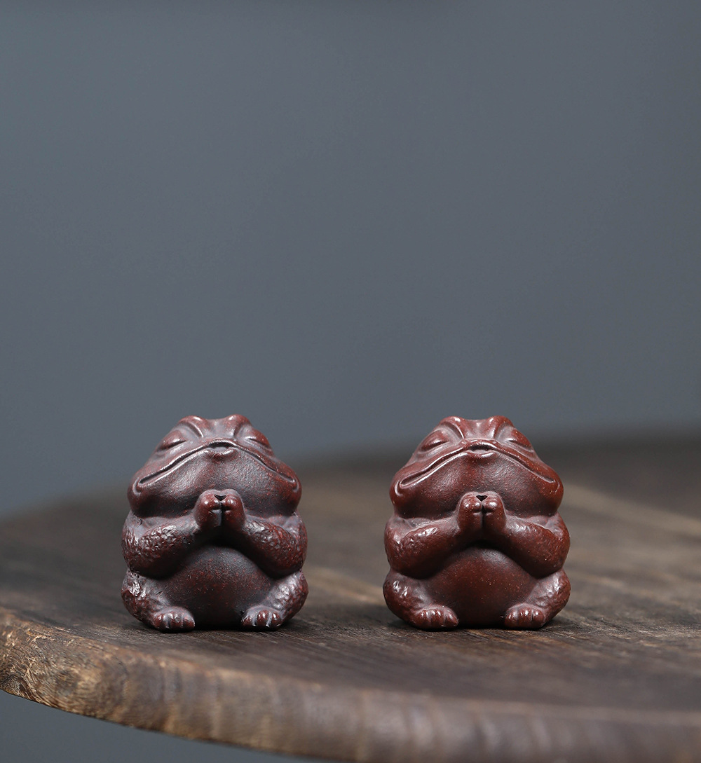 Pet trà - Cóc tiên - Tử sa - kt: 4.7*4.2*4.4cm