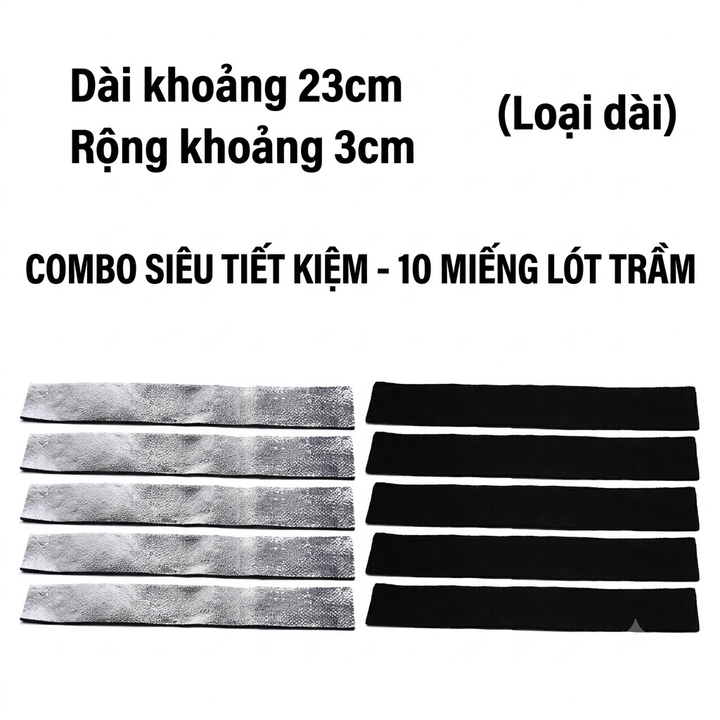 Combo 10 Miếng lót trầm - Sợi thuỷ tinh chống cháy 23*3cm