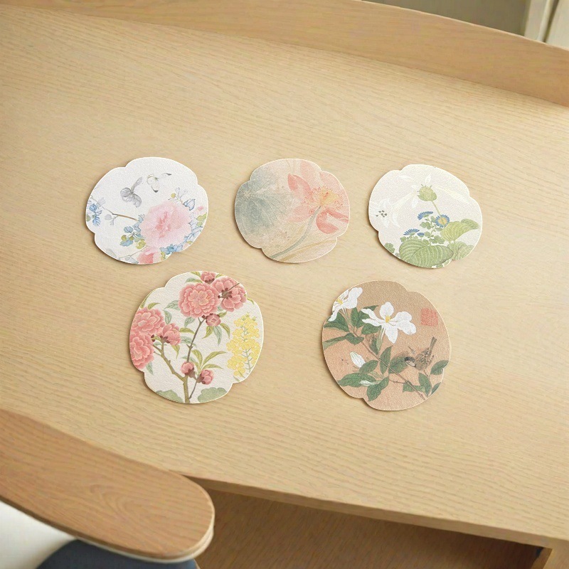 Bộ lót chén hoa cỏ 10