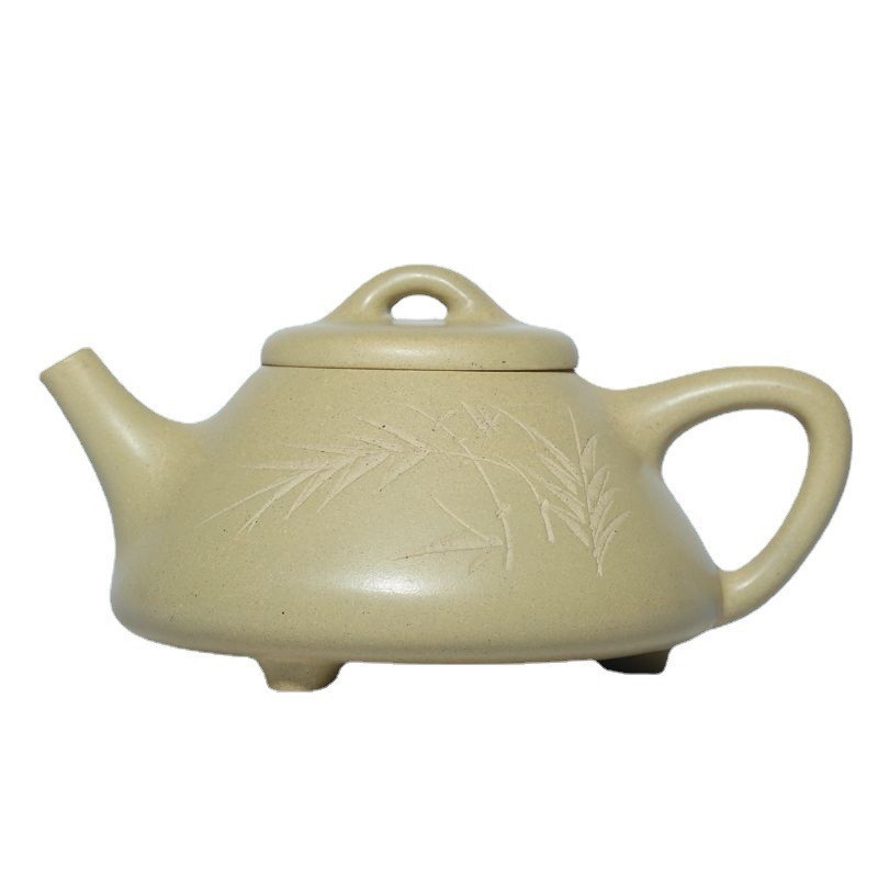 Ấm trúc ảnh thạch biều - Bổn sơn lục - 270ml - 9 lỗ - Tổng đường kính: 14,8cm Cỡ nòng: 5cm Chiều cao: 8cm