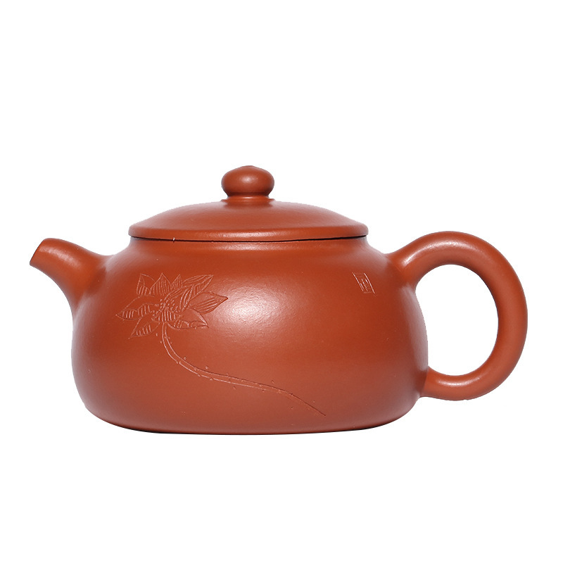 Ấm hà vận nạp phúc - Chu nê - NN Thực Lực Phái - 180ml - 7 lỗ - Đường kính tổng cộng: 12,2cm Cỡ nòng: 5,2cm Chiều cao: 6,3cm