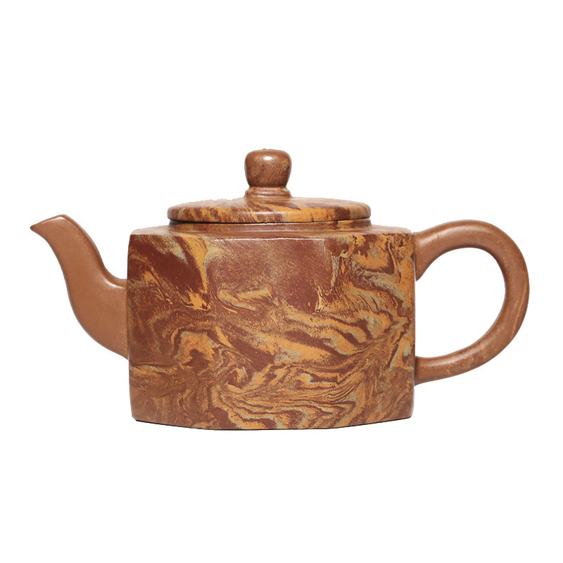 Ấm bát phương - Giảo nê - NN Thực Lực Phái - 25ml - 12 lỗ - Đường kính tổng thể: 15cm Cỡ nòng: 5,4cm Chiều cao: 7,8cm