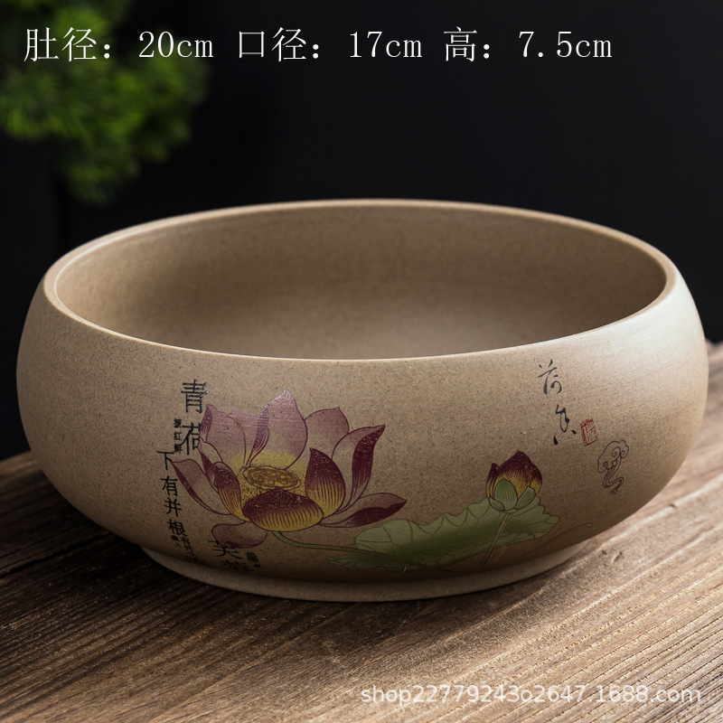 Ang trà gốm thô - KT: 20*17*7.5cm - Dung tích: 1500ml