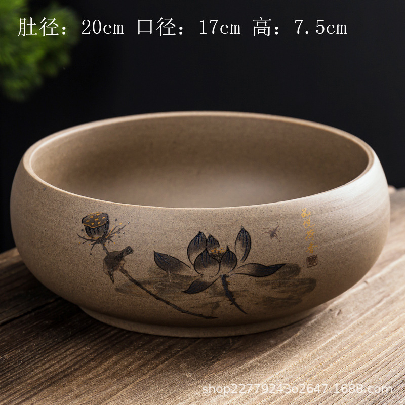 Ang trà gốm thô - KT: 20*17*7.5cm - Dung tích: 1500ml