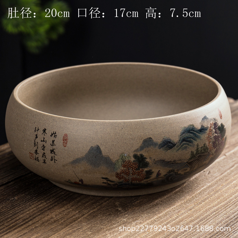 Ang trà gốm thô - KT: 20*17*7.5cm - Dung tích: 1500ml
