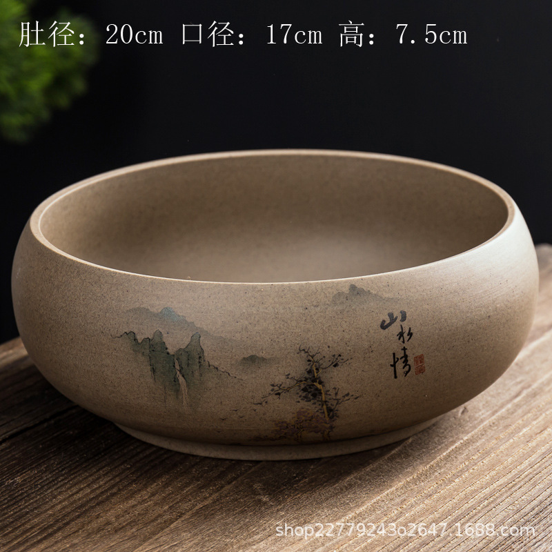 Ang trà gốm thô - KT: 20*17*7.5cm - Dung tích: 1500ml