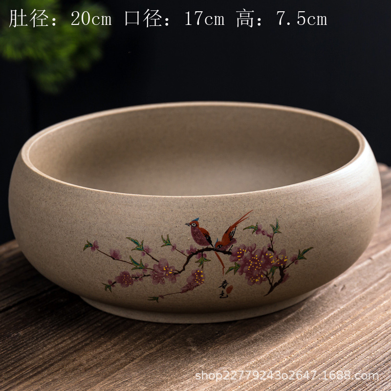 Ang trà gốm thô - KT: 20*17*7.5cm - Dung tích: 1500ml