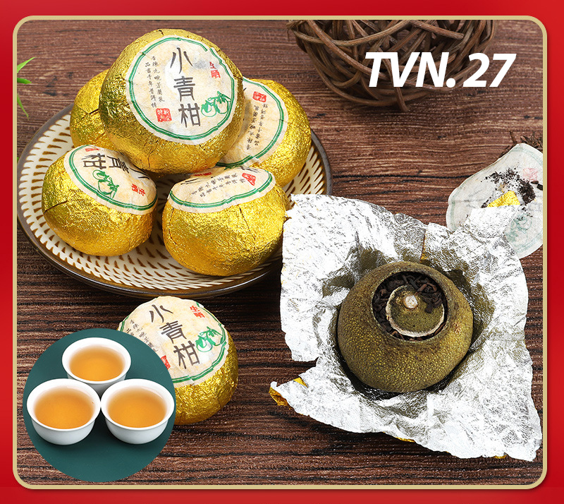 Phổ nhĩ quít - 25 quả - vàng xanh