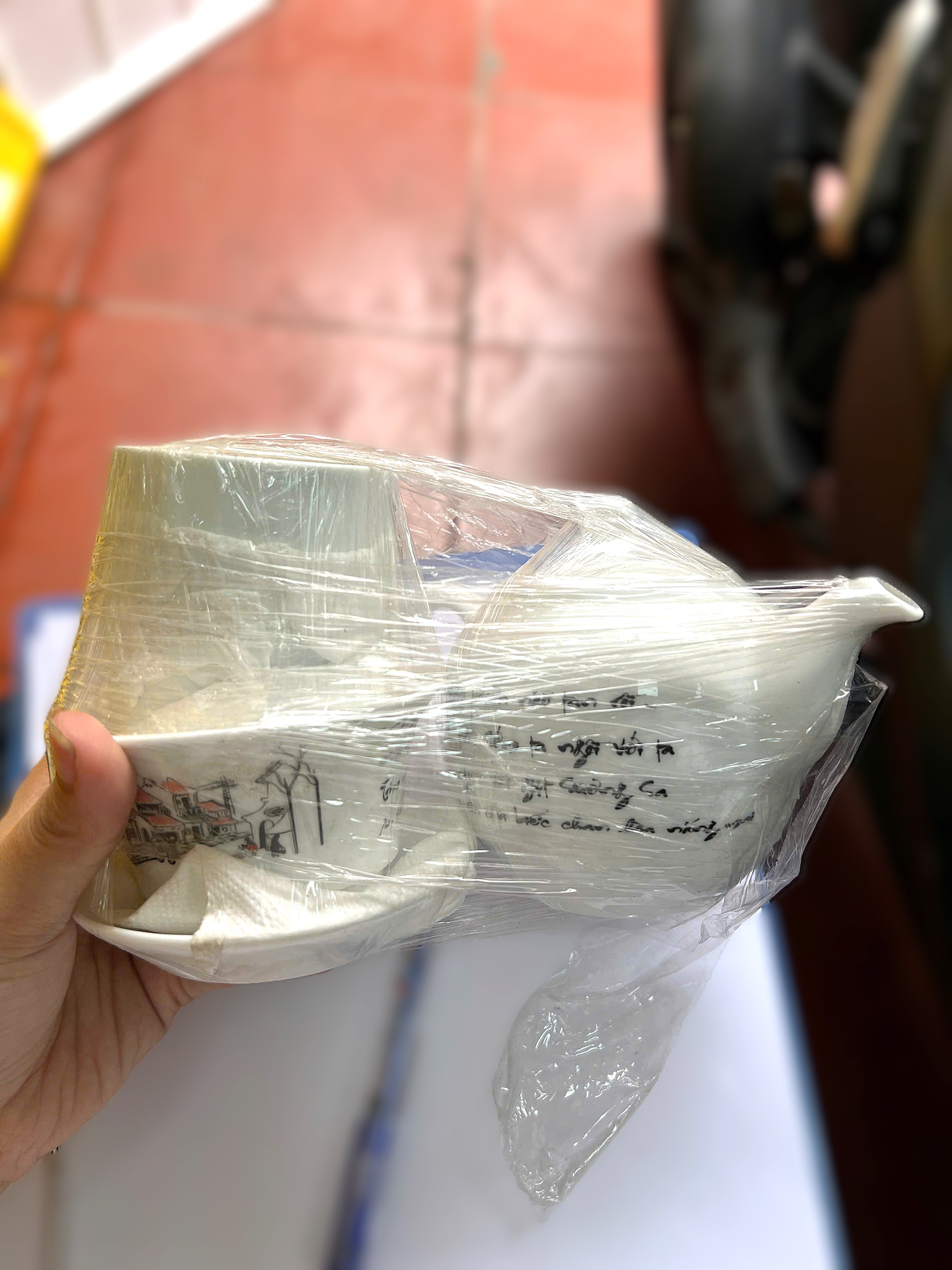 Thanh lý bộ ấm chén Bát Tràng