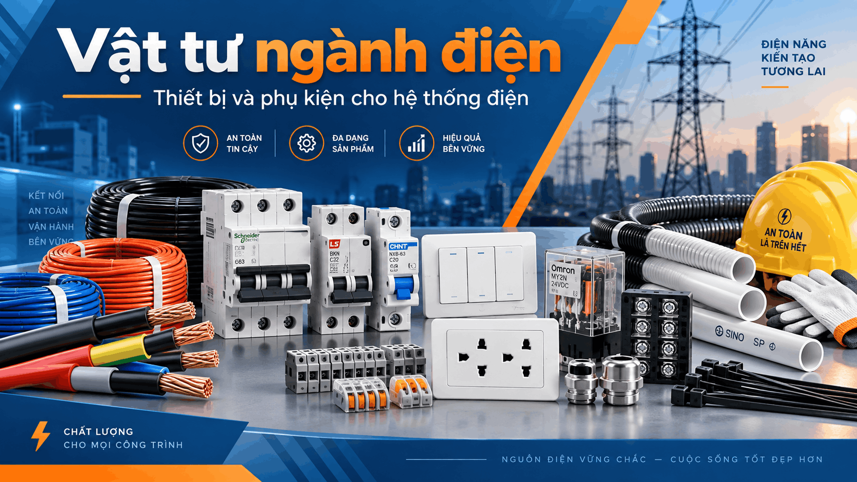 Vật tư ngành điện – Thiết bị và phụ kiện cho hệ thống điện