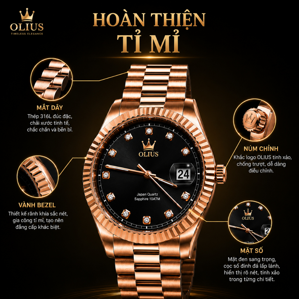 ĐỒNG HỒ NAM OLIUS – AUTOMATIC | QUARTZ | SMART WATCH