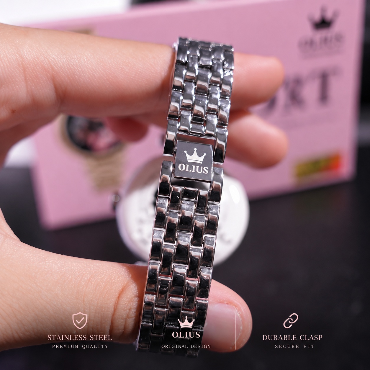 Đồng Hồ Thông Minh Nữ OLIUS Smart Watch - Màn hình 36mm AMOLED, Chống Nước- Tặng kèm dây đeo