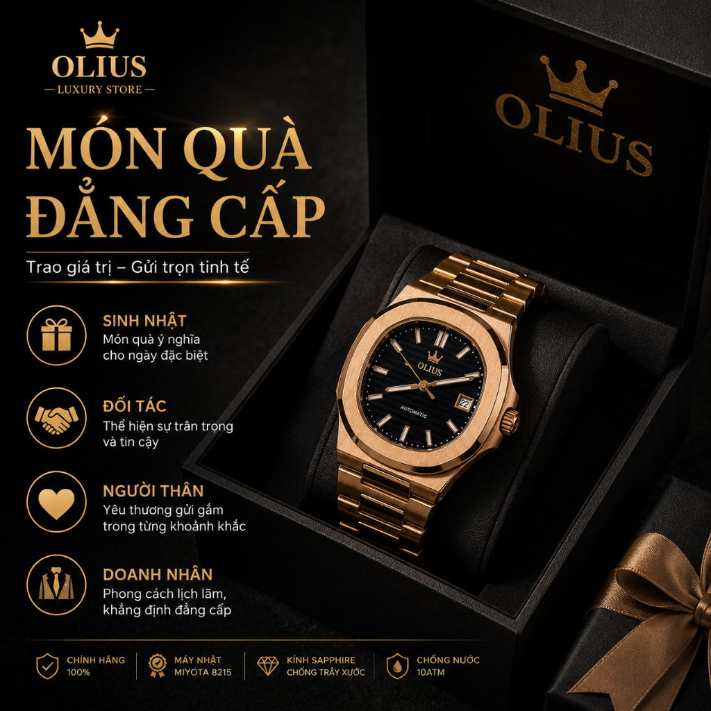 ĐỒNG HỒ NAM OLIUS – AUTOMATIC | QUARTZ | SMART WATCH