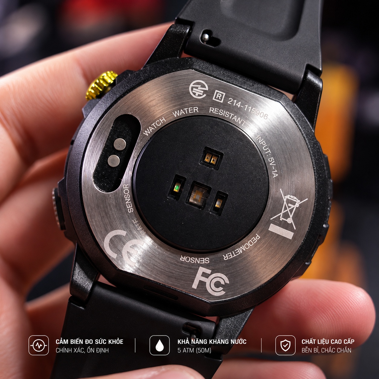 Đồng Hồ Thông Minh Nam OLIUS Smart Watch - Màn AMOLED 46mm, Chông Nước, Chống Bụi, GPS độc lập