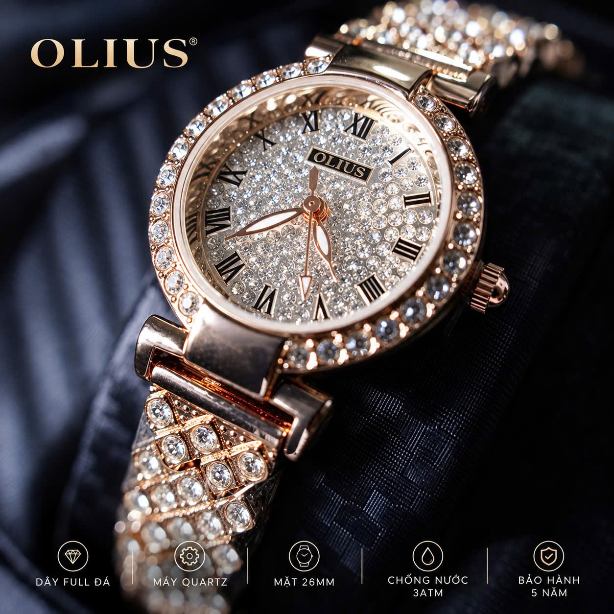 Đồng Hồ Pin OLIUS Nữ Chính Hãng