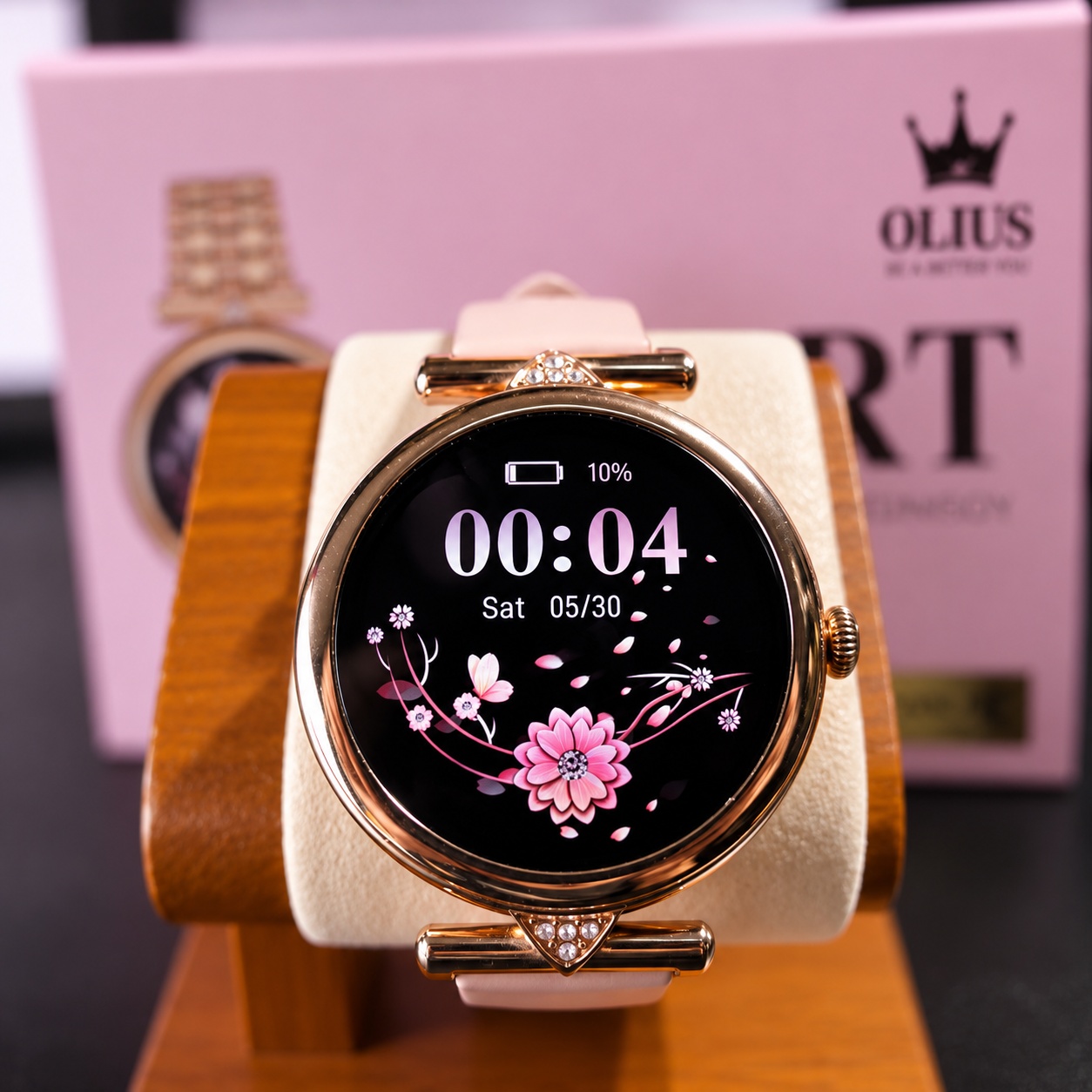 Đồng Hồ Thông Minh Nữ OLIUS Smart Watch - Màn hình 36mm AMOLED, Chống Nước- Tặng kèm dây đeo