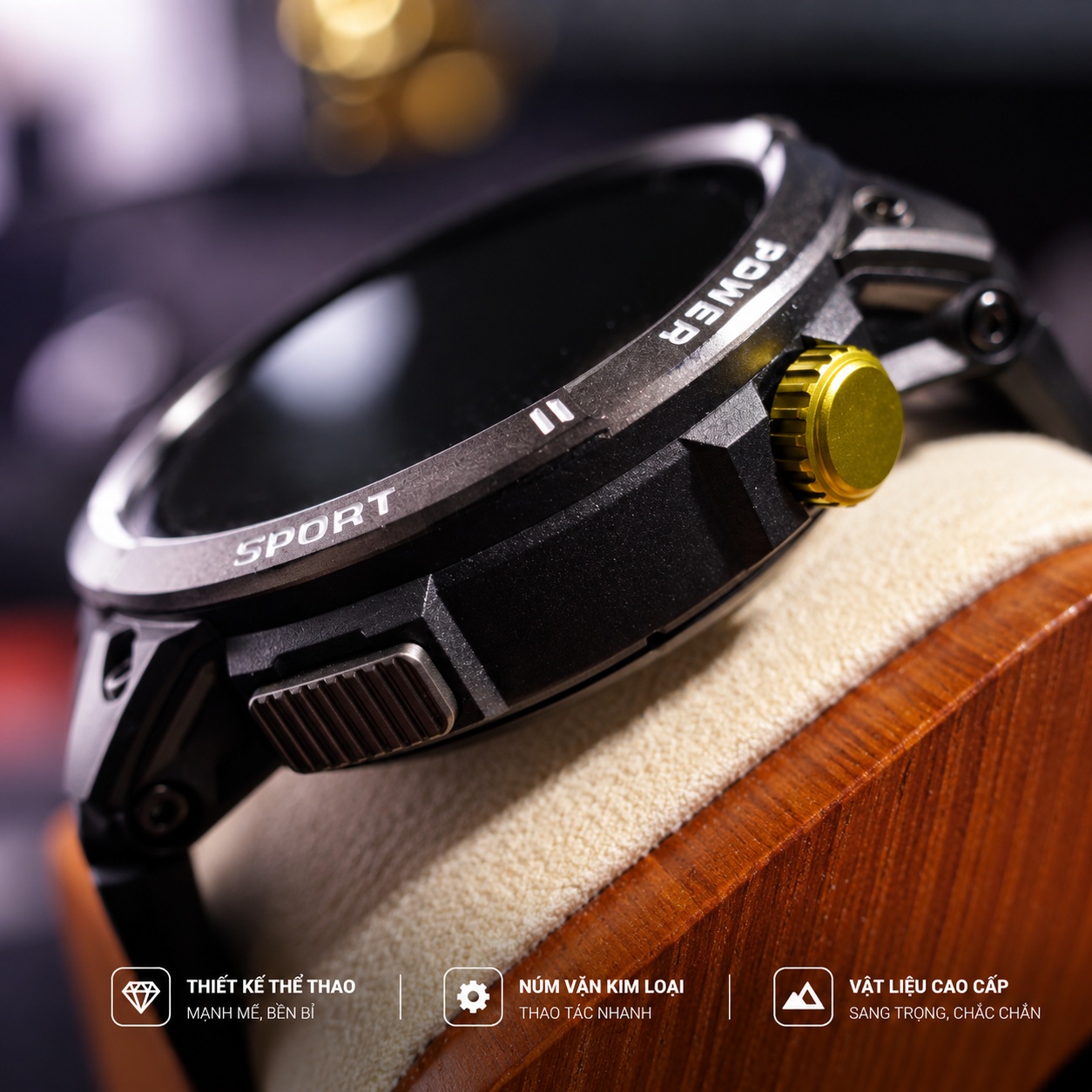 Đồng Hồ Thông Minh Nam OLIUS Smart Watch - Màn AMOLED 46mm, Chông Nước, Chống Bụi, GPS độc lập