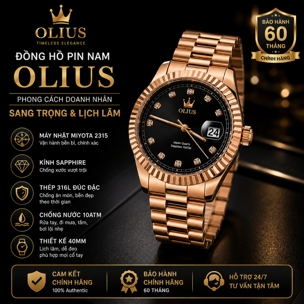 ĐỒNG HỒ NAM OLIUS – AUTOMATIC | QUARTZ | SMART WATCH