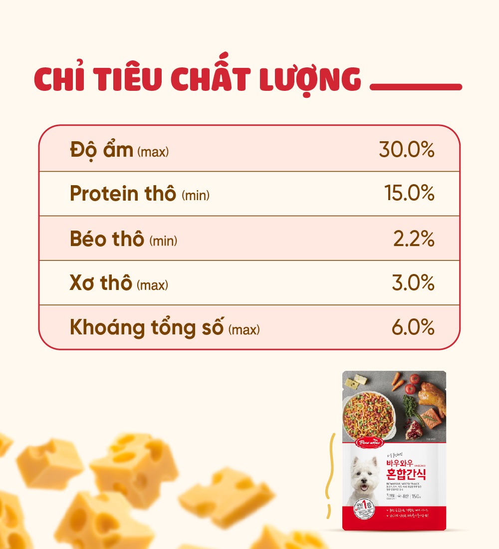 Snack hỗn hợp cho chó