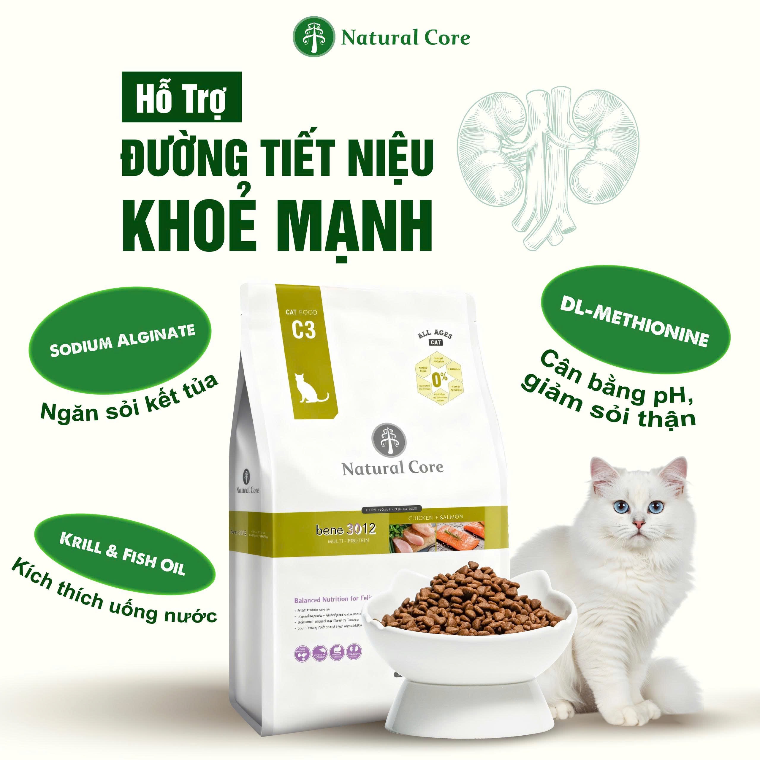 Thức ăn cho mèo Thịt gà & Cá hồi