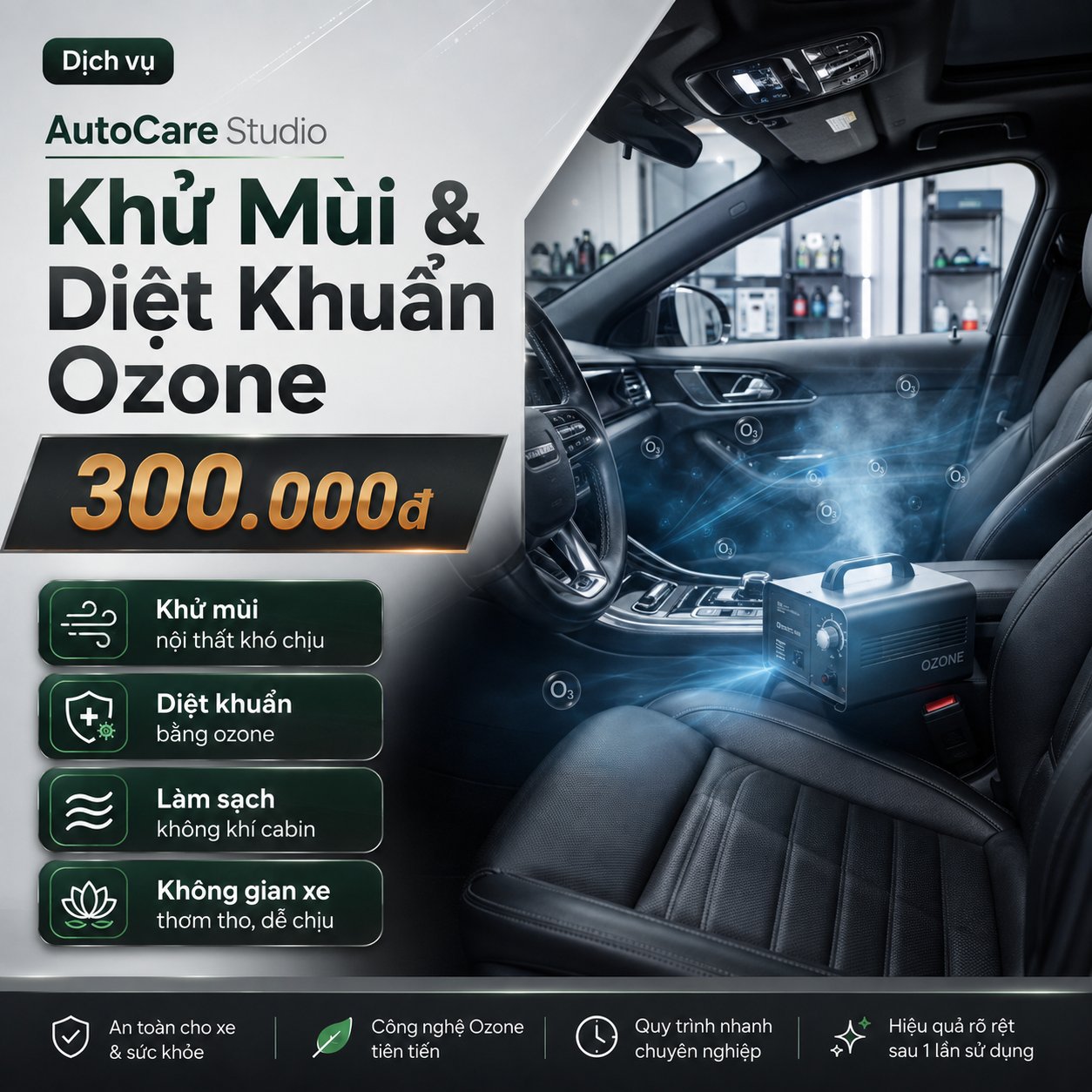 Khử Mùi & Diệt Khuẩn Ozone