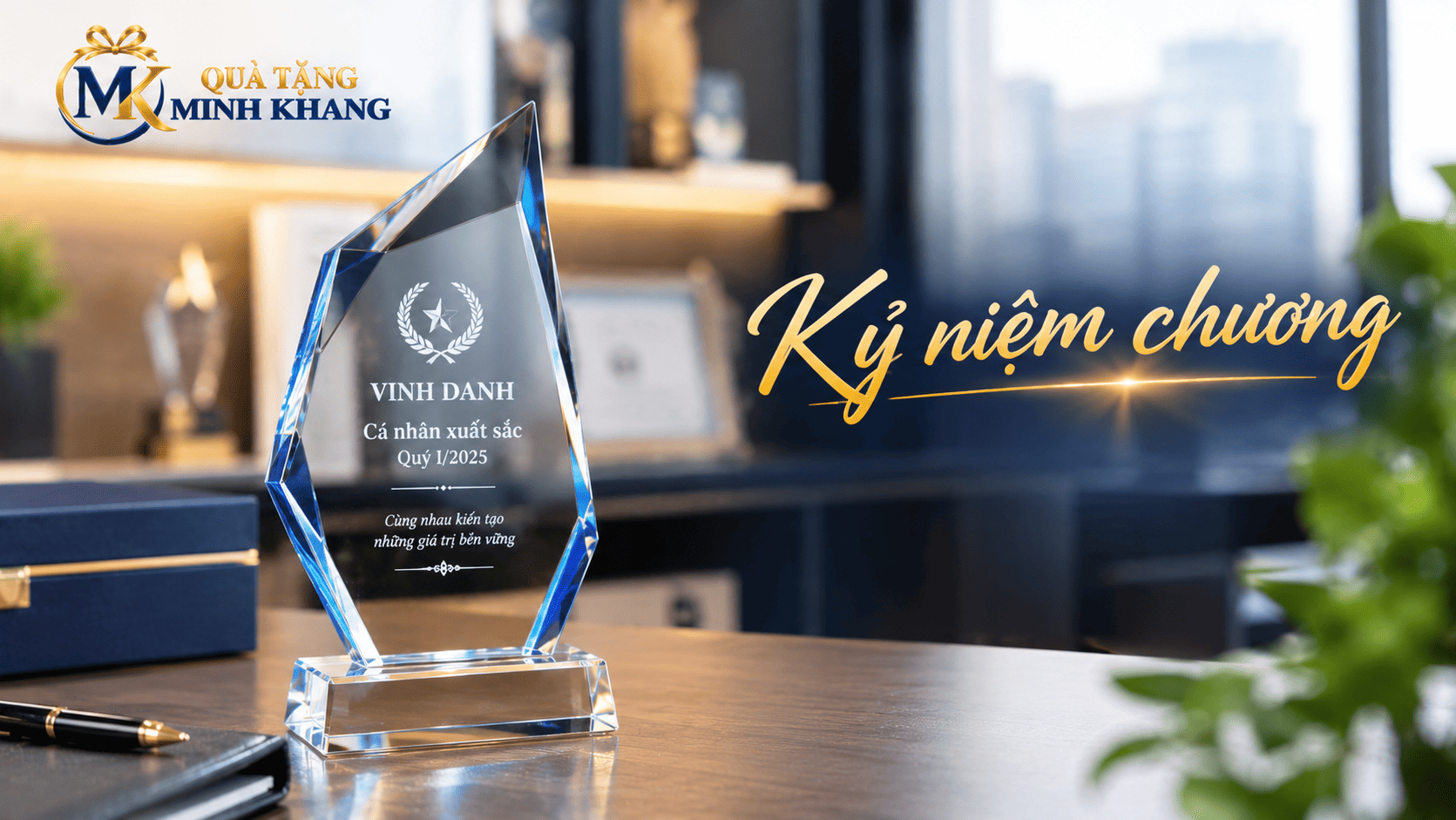 Kỷ niệm chương cao cấp thiết kế theo yêu cầu tại xưởng