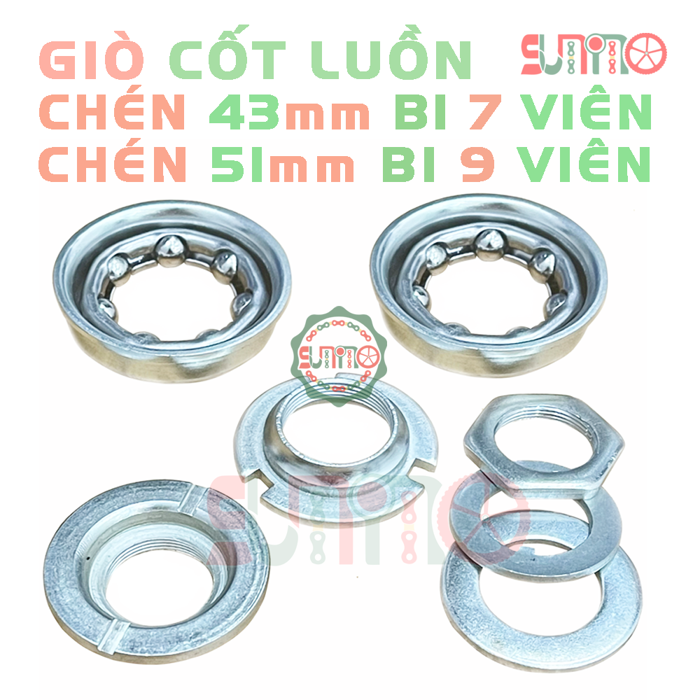 Bộ chén bi côn cho giò dĩa CỐT LUỒN xe trẻ em