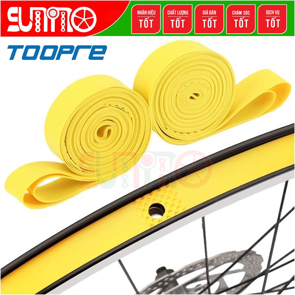 Dây tim gắn vành xe đạp TOOPRE màu vàng